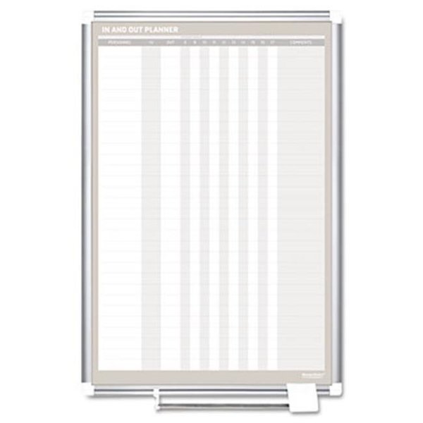 Officetop In-Out Magnetic Dry Erase Board  24x36  Silver Frame OF706676